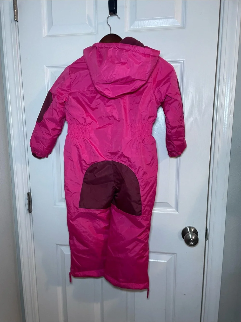 Pink Platinum Girls 4T Pink Insulated One Piece Snowsuit Ski Snow Bib Hooded